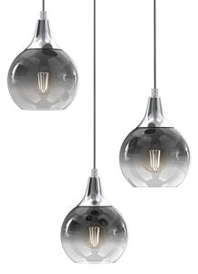 Lustră pe cablu MONTE 3xE27/60W/230V crom mat