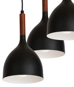 Lustră pe cablu NOAK WOOD 3xE27/60W/230V