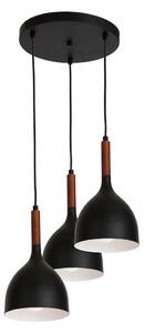 Lustră pe cablu NOAK WOOD 3xE27/60W/230V