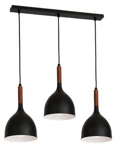 Lustră pe cablu NOAK WOOD 3xE27/60W/230V