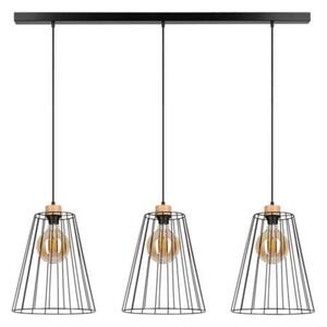 Lustră pe cablu Spot-Light DO19319304 ORAZIO 3xE27/60W/230 stejar