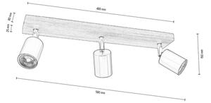 Spot de tavan Spot-Light DO2910356 MANARA 3xGU10/5W/230 nuc