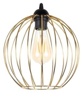 Lustră pe cablu MATT 2xE27/60W/230V neagră/aurie