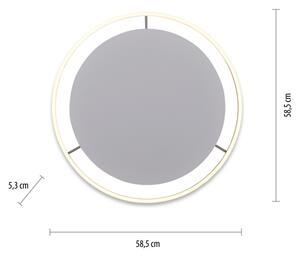 Leuchten Direkt 15392-95 - LED plafonieră RITUS 30W/230V cu dimmer, crom