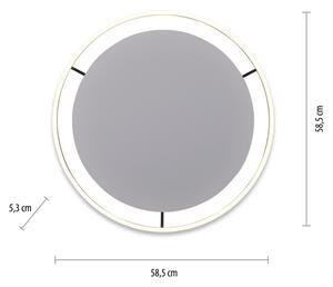 Leuchten Direkt 15392-13 - LED plafonieră RITUS 30W/230V negru dimabil
