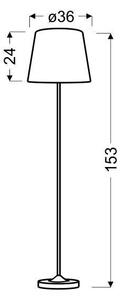 Lampadar SEGIN 1xE27/60W/230V gri/crom lucios