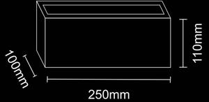Aplică de exterior TOKIO 1xE27/12W/230V IP54