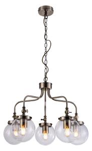 Lustră pe lanț BALLET 5xE27/40W/230V crom mat