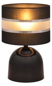Lampă de masă HELEN 1xE27/15W/230V negru/argintiu