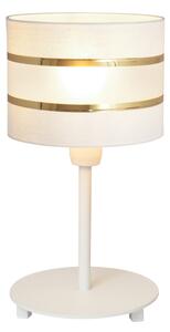 Lampă de masă HELEN 1xE27/15W/230V albă/aurie