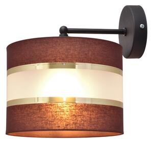 Lampă de perete HELEN 1xE27/15W/230V maro/neagră/aurie