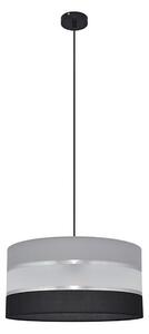 Lustră pe cablu HELEN 1xE27/15W/230V d. 40 cm neagră/gri/argintie