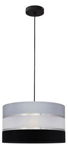 Lustră pe cablu HELEN 1xE27/15W/230V d. 35 cm neagră/gri/argintie
