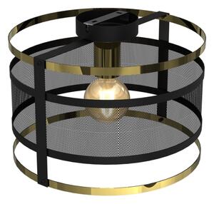 Lustră aplicată RIM 1xE27/60W/230V neagră/aurie