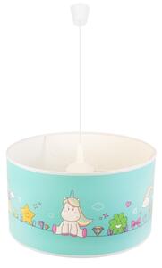 Lustră pe cablu pentru copii Duolla UNICORN 1xE27/15W/230V d. 35 cm