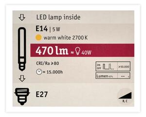 Bec LED reglabil MOSAIC G125 E27/5W/230V 2700K - Paulmann 28747