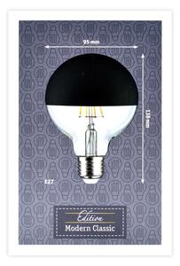 Bec LED dimabil cu cap sferic oglindit E27/6,5W/230V Paulmann 28676