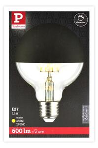 Bec LED dimabil cu cap sferic oglindit E27/6,5W/230V Paulmann 28676