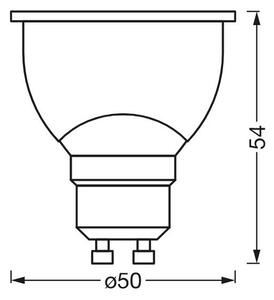 LED bec antibacterian dimabil PAR16 GU10/4,9W/230V Wi-Fi - Ledvance