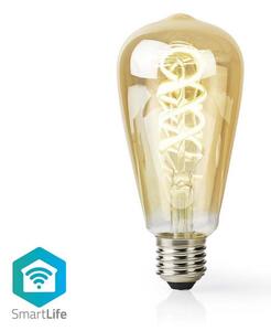 Nedis WIFILRT10ST64 - Bec LED dimmabil ST64 E27/4,9W/230V Wi-Fi 1800-6500K