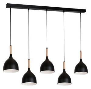 Lustră pe cablu NOAK WOOD 5xE27/60W/230V