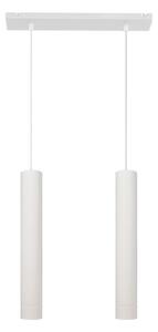 LED Lustră pe cablu TUBA 2xGU10/4,8W/230V albă