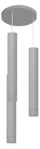 Lustră LED pe cablu TUBA 3xGU10/4,8W/230V gri