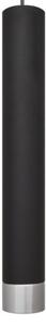 Lustr LED TUBA 3xGU10/4,8W/230V negru/crom lucios pe cablu