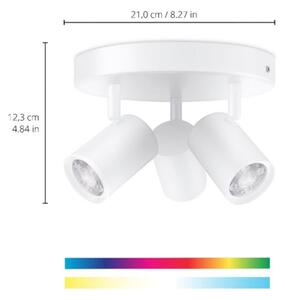 WiZ LED RGBW spot reglabil IMAGEO 3xGU10/4,9W/230V alb Wi-Fi