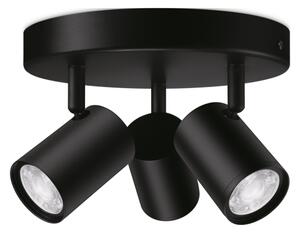 Spot LED RGBW dimabil IMAGEO 3xGU10/4,9W/230V negru Wi-Fi WiZ