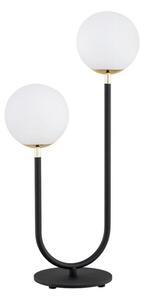 Lampă de masă FERRONE 2xE14/7W/230V neagră/albă/aurie Argon 7072