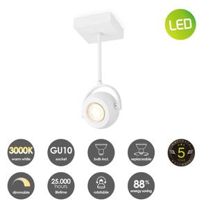 Spot LED dimabil NOP 1xGU10/5,8W/230V alb