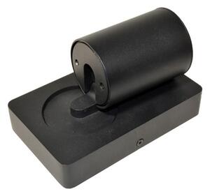 Spot de perete TAFT 1xGU10/30W/230V USB negru