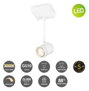 Spot LED dimabil MANU 1xGU10/5,8W/230V alb