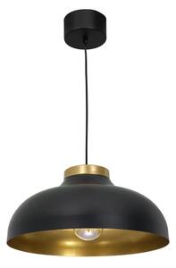 Lustră pe cablu BASCA 1xE27/60W/230V neagră/aurie
