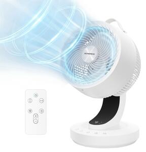Ventilator de circulație FLOW cu telecomandă, alb SongmicsHome