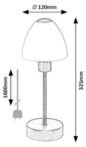 Lampă de masă dimabilă LYDIA 1xE14/40W/230V neagră Rabalux 2296