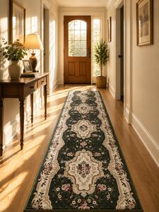 Traversa Covor, Lotos 570, Verde, Latime 60 cm, Diverse Lungimi
