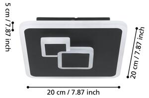 Plafonieră LED CADEGAL LED/7,8W/230V neagră Eglo 30658