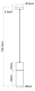 Lustră pe cablu ANNIKA 1xE27/25W/230V Globo 21000HB