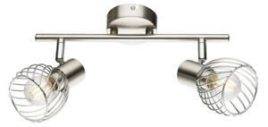 Spot TEXAS 2xE14/40W/230V crom mat Globo 54809-2