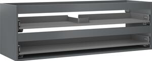 Mexen Box-A, dulap suspendat 140 cm, 2 sertare, grafit mat, 91AX0-1400-470-2-66