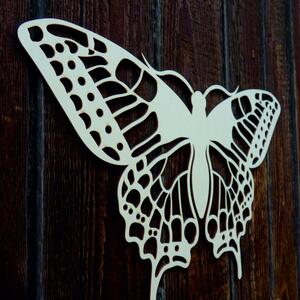 XL 750 X 459 mm. Fluture de noapte sculptat din placaj LEOPARTID din lemn