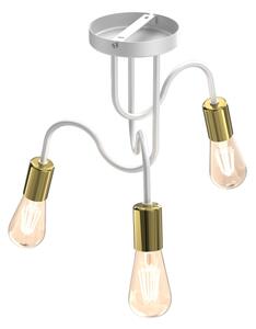 Lustră aplicată DOW 3xE27/60W/230V albă/aurie