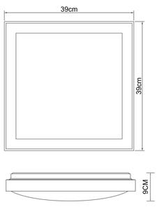Plafonieră LED BRUNO LED/24W/230V 3000/4500/6000K Globo 41764-24Q