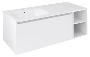Sapho Sapho, dulap LOREA 120x46x51.5cm (90+30Buccm), stânga, alb mat, LE090-3131-L-04
