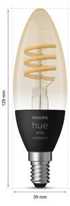 SET 2x bec LED dimabil Philips Hue WHITE AMBIANCE E14/4,6W/230V