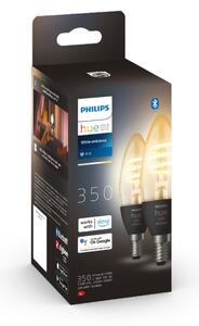 SET 2x bec LED dimabil Philips Hue WHITE AMBIANCE E14/4,6W/230V