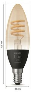 Bec LED dimabil Philips Hue WHITE AMBIANCE E14/4,6W/230V 2200-4500K