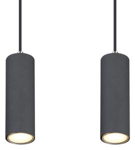 Lustră pe cablu ROBBY 4xGU10/35W/230V gri/maro Globo 57911-4HG